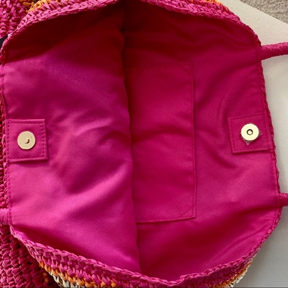 Boho Woven Paper Tote Bag - Picture 6 of 9